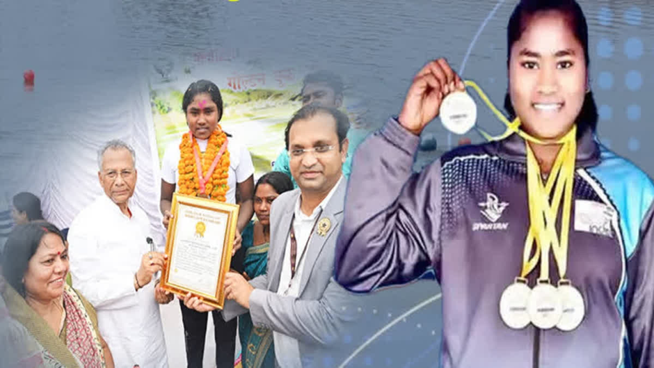 Chhattisgarh’s 15-Year-Old Swimming Prodigy Enters Golden Book of World Records