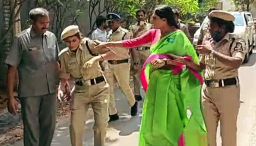 YS Sharmila Arrested For ‘Assaulting’ Cops In Hyderabad, She Says They’Behaved Rudely’