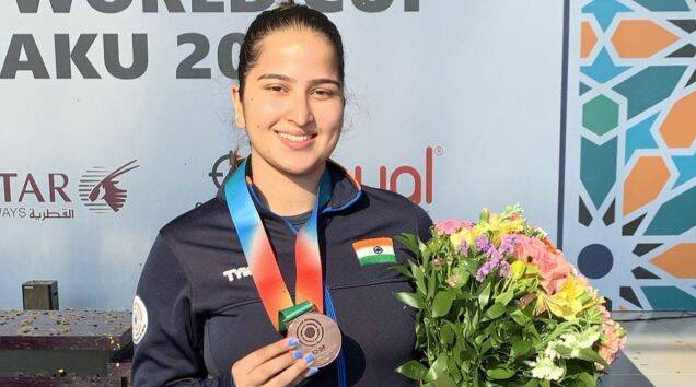 Haryana Teen Rhythm Sangwan Wins Bronze in ISSF World Cup Air Pistol Final