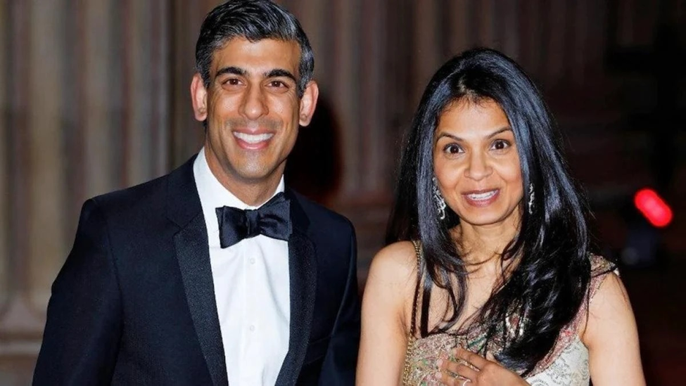 British PM Rishi Sunak and Wife Face Wealth Decline as Share Values Plummet