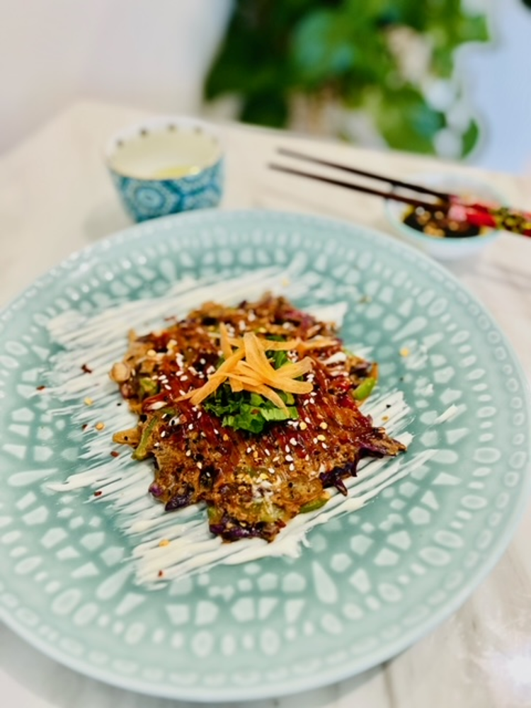 Okonomiyaki: a savory pancake from Japan