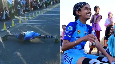 Indian Teen Breaks Limbo Speed Skating Record