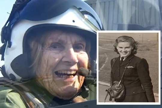 WWII Female Pilot, 92, Takes Emotional Spitfire Flight