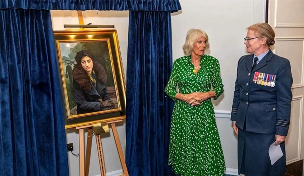 “Queen Camilla Honors WWII Spy Noor Inayat Khan with Portrait Unveiling”