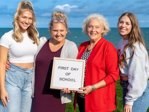 Three Generations of Women Attend College Together
