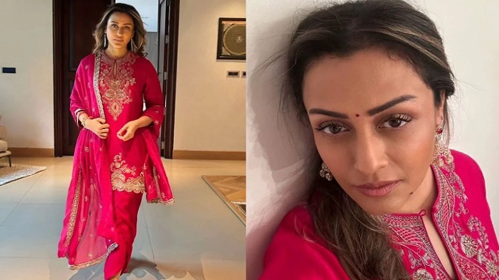 Namrata Shirodkar Stuns in Embroidered Tunic and Dhoti Pants