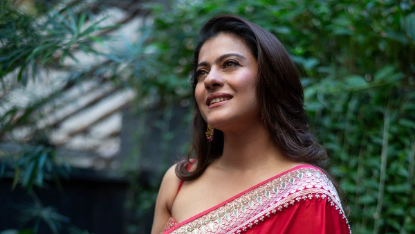 Kajol’s Mesmerizing Red Banarasi Saree Stuns for Durga Puja