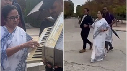 Mamata’s Madrid Trip: Jog and Harmonium Serenade