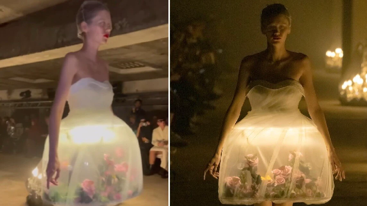 Terrarium Dresses with Real Butterflies Make a Splash at Paris Fashion Week