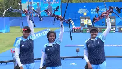 Indian Compound Archery Women’s Team Secures Gold at Asian Games