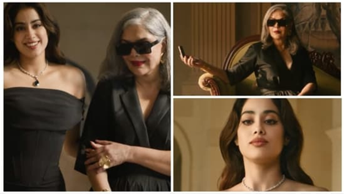 Janhvi Kapoor and Zeenat Aman Unite in Glamorous Oppo Ad Campaign