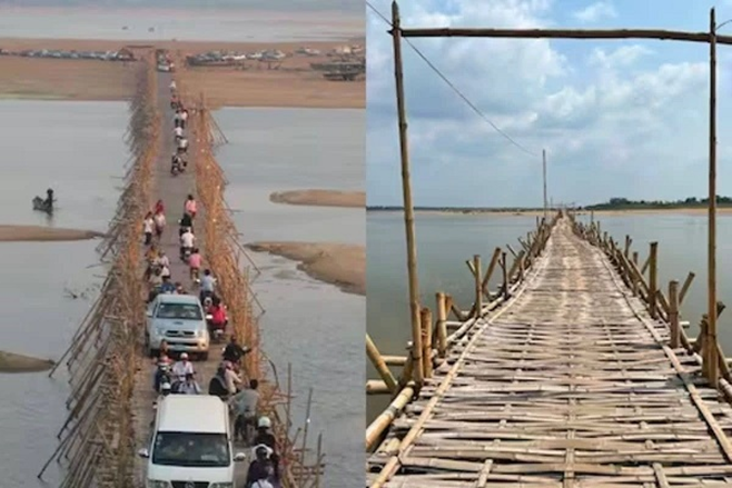 World’s Longest Annual Bamboo Bridge in Cambodia: A Remarkable Cyclical Structure