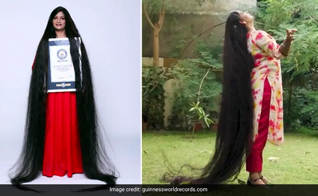 Indian Woman’s : Guinness Record for Longest Living Hair