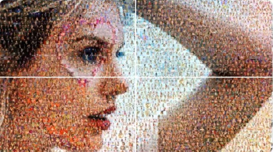 Devoted Taylor Swift Fan Crafts Digital Portrait Using 3,347 Photos