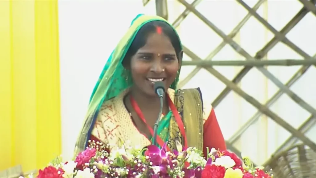 Chanda Devi's rally address