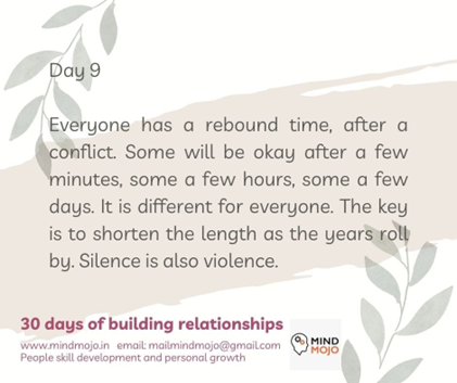Navigating Rebound Times: Day 9 on Our Relationship Journey with Sajitha Rasheed and Mind Mojo