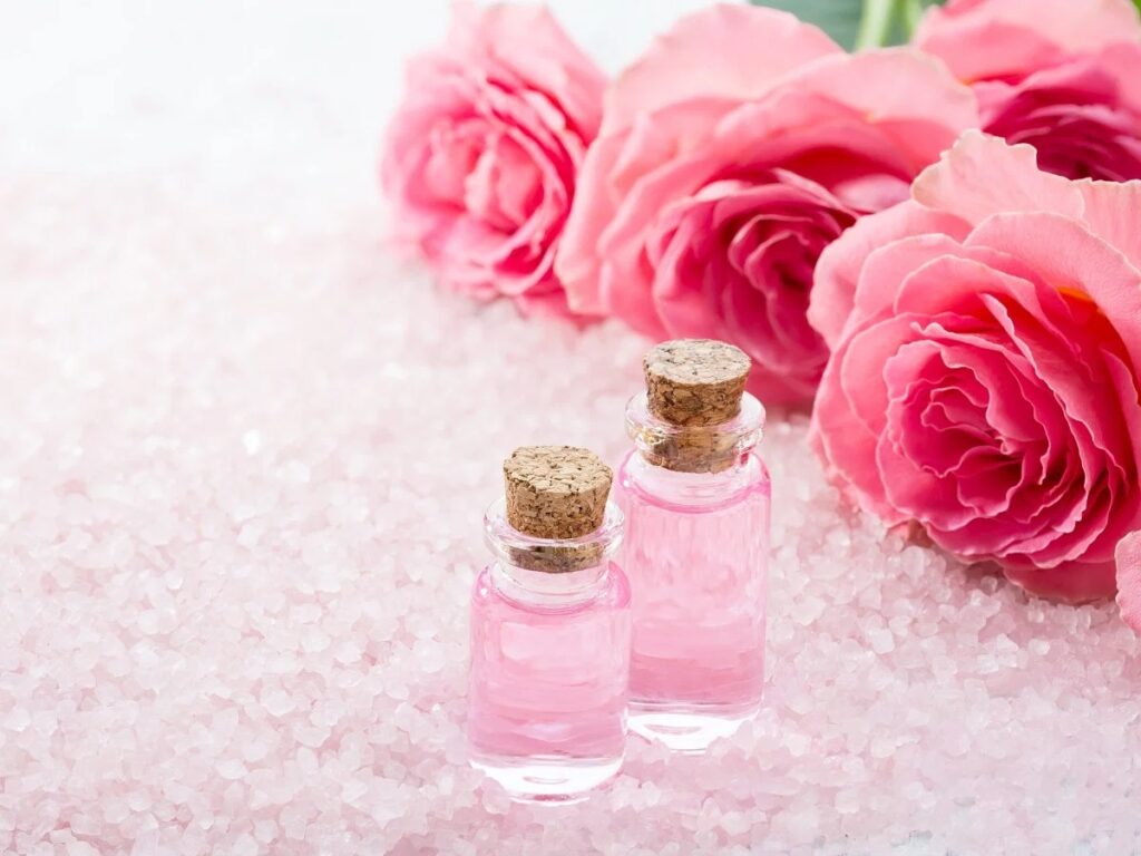 Rose water for glowing skin