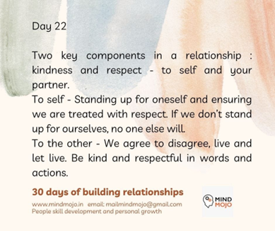 The Cornerstones of Healthy Relationships: Day 22 on Our Relationship Journey