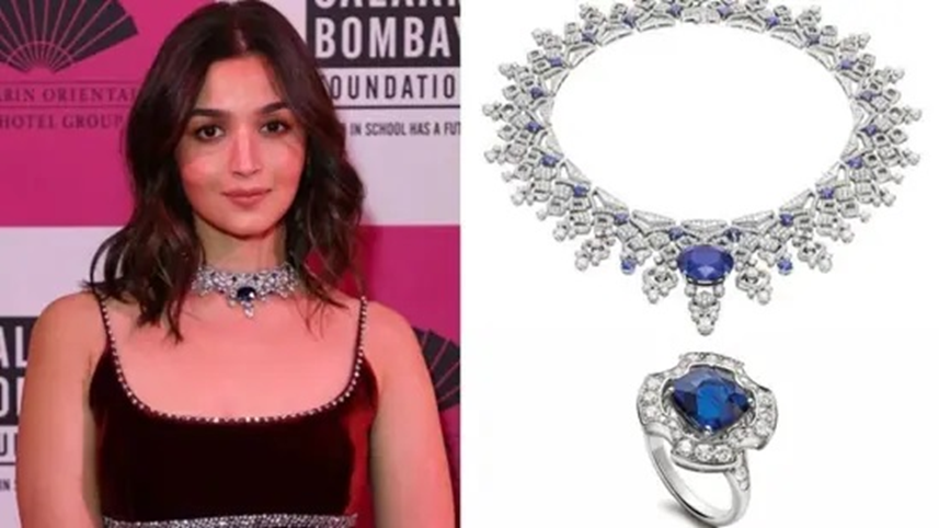 Alia Bhatt Shines in ₹20 Crore Sapphire Necklace at Hope Gala in London