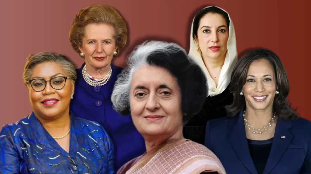 What are the reasons for the global lag in female political leadership