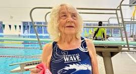 Check out the impressive feat of 99-year-old Canadian swimmer Betty Brussel as she breaks three world records